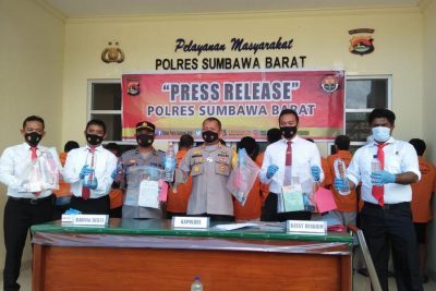 Dua Minggu Operasi Pekat, Polres Sumbawa Barat Amankan 11 Tersangka
