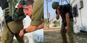Tentara Israel mewek cuma gegara ini nancep di bokong, publik bandingin derita anak Palestina